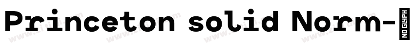 Princeton solid Norm字体转换